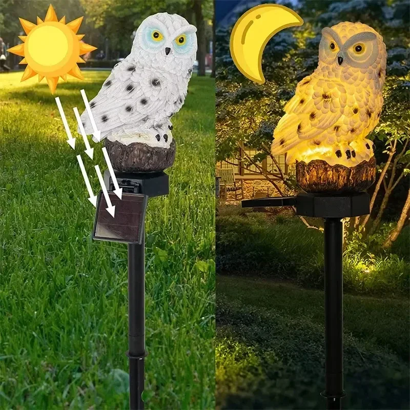 Solar Street Light Led - Solar Owl Ground Light LED Outdoor