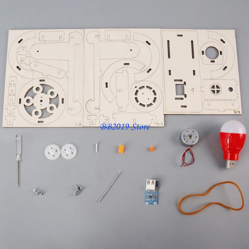 Q0KB Creative Wooden Hand Cran - Renewable Energy Growth 评论和价格