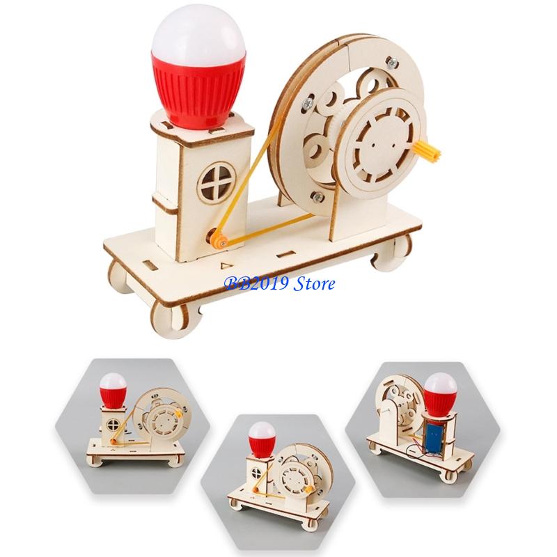 Q0KB Creative Wooden Hand Cran - Renewable Energy Growth 评论和价格